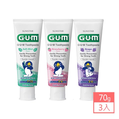GUM 專業護齒牙膏70g-3入