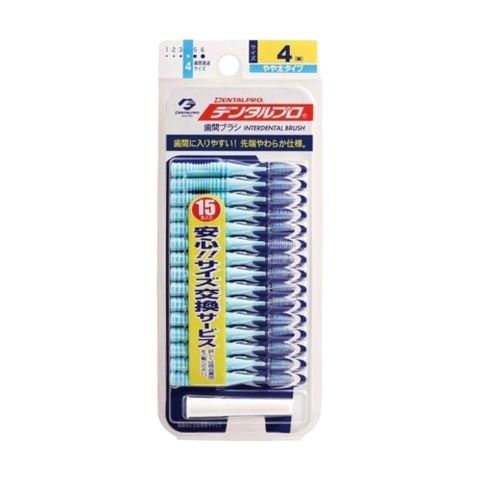 日本 JACKS DENTALPRO I型牙間刷4號-M(15入裝)