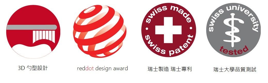 made+patent3D 勺型設計reddot design award瑞士製造 瑞士專利tested瑞士大學品質測試