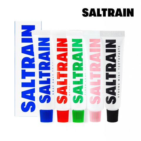 SALTRAIN 灰鹽牙膏 30g 多款可選(經典薄荷/低氟淨護/積雪草修護/清恬香檸/強效薄荷)