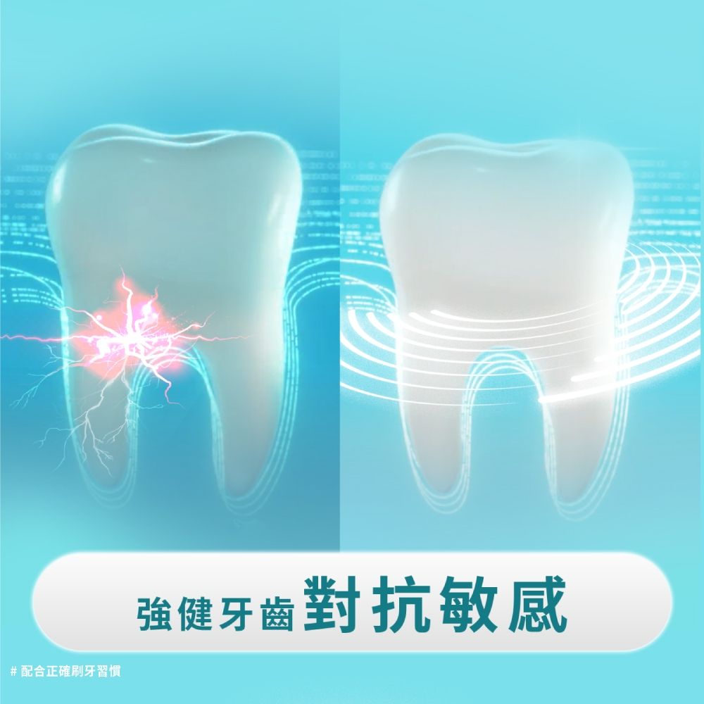 #配合正確刷牙習慣強健牙齒對抗敏感