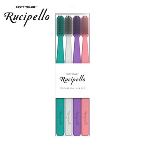 【韓國明星牙膏品牌 Rucipello】7度牙刷-經典系列 四入組