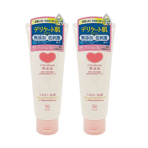 COW 牛乳石鹼_無添加保濕洗面乳110gX2入