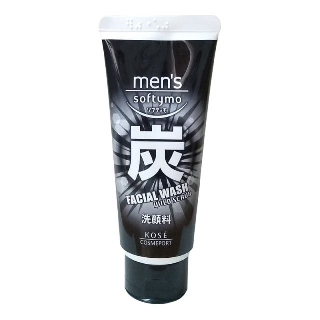 KOSE 高絲 日本 softymo男用去角質炭洗面乳130g