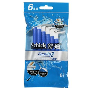 Schick 舒適 高級防滑輕便刀一般型6入