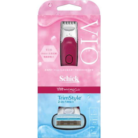 Schick 舒適 舒綺 2in1美型除毛刀 (刀把1入+刀片1入+電池1入)