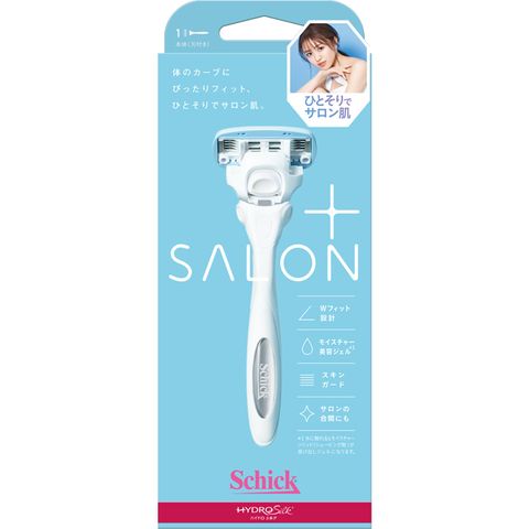 舒綺 極Salon Plus仕女除毛刀 敏感肌用 (刀把1入+刀片1入)