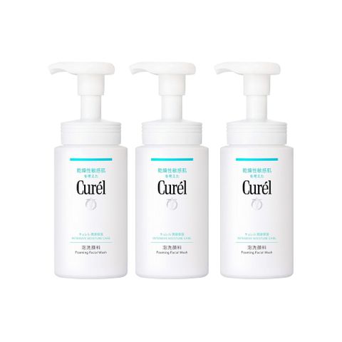 CUREL 珂潤 潤浸保濕洗顏慕絲 150ml 3入組