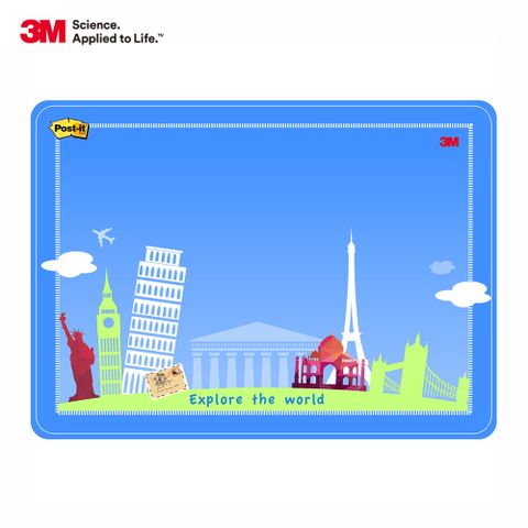 3M Post-it 利貼 可再貼558M-D 備忘板中型旅行系列