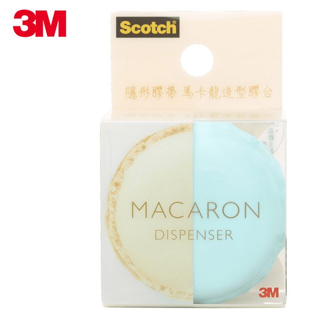 3M  Scotch 隱形膠帶馬卡龍造型膠台 (香草薄荷)