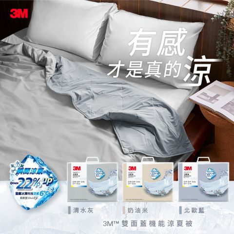 3M 新一代純棉防蟎枕套床包組-(枕套+床包+涼夏被)單人