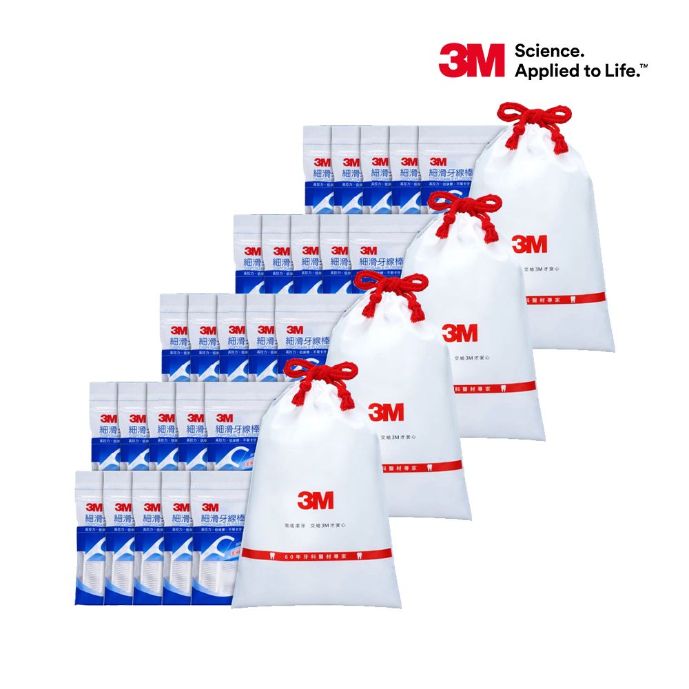 3M  細滑牙線棒超值分享包2000支(500支入X4包)
