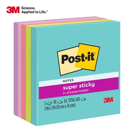3M Post-it 利貼 狠黏  654-5SSSE紙磚