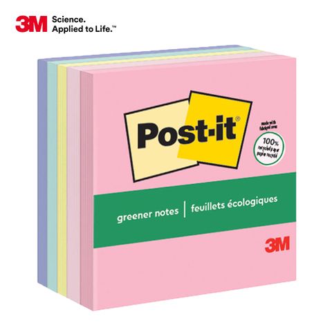 3M Post-it 利貼 可再貼 654-4RP-SS紙磚(100張/本, 4本/包)