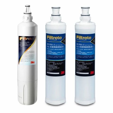 3M S003淨水器專用替換濾心+樹脂軟水濾心2入