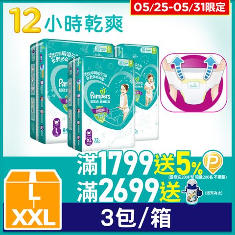 【幫寶適】超薄乾爽 拉拉褲L/XL/XXL(3包/箱)