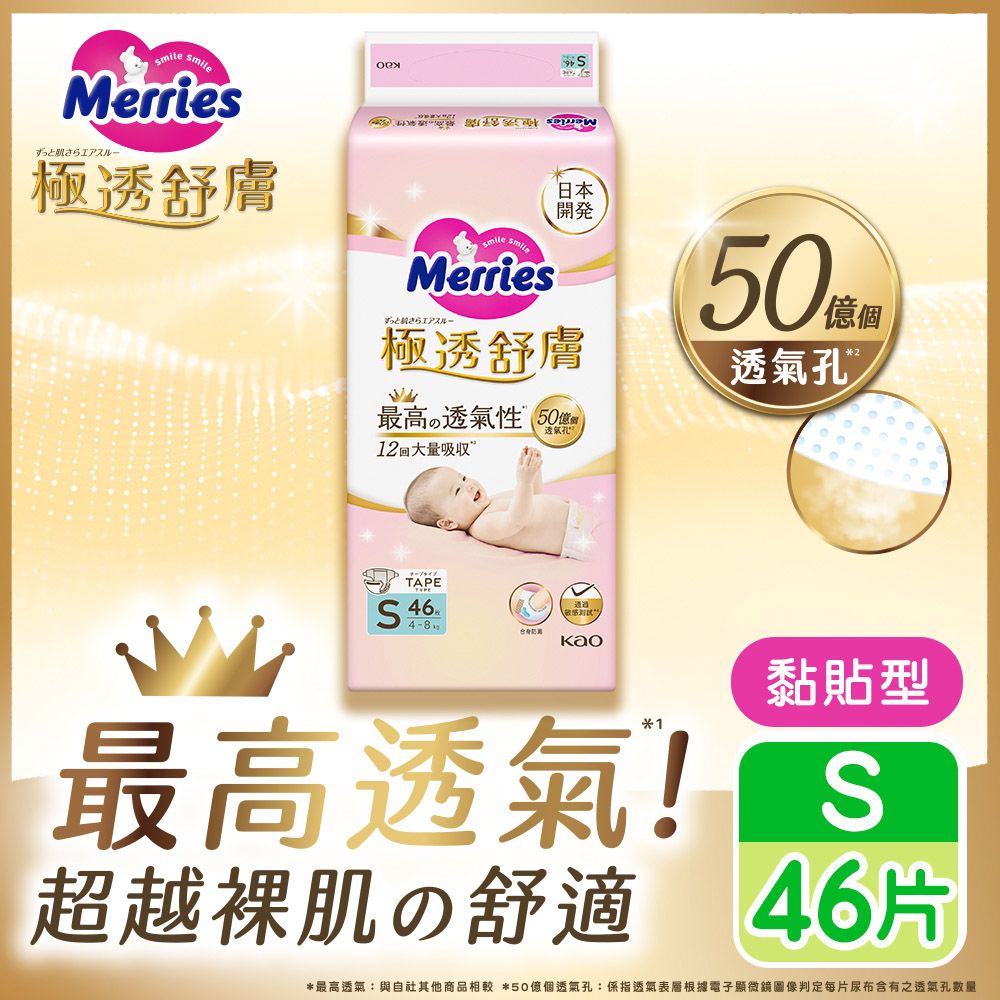 妙而舒 極透舒膚黏貼型 箱購(S46片x4包)