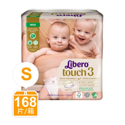 Libero 麗貝樂 箱購-Touch嬰兒紙尿褲3號(S-28片x6包)