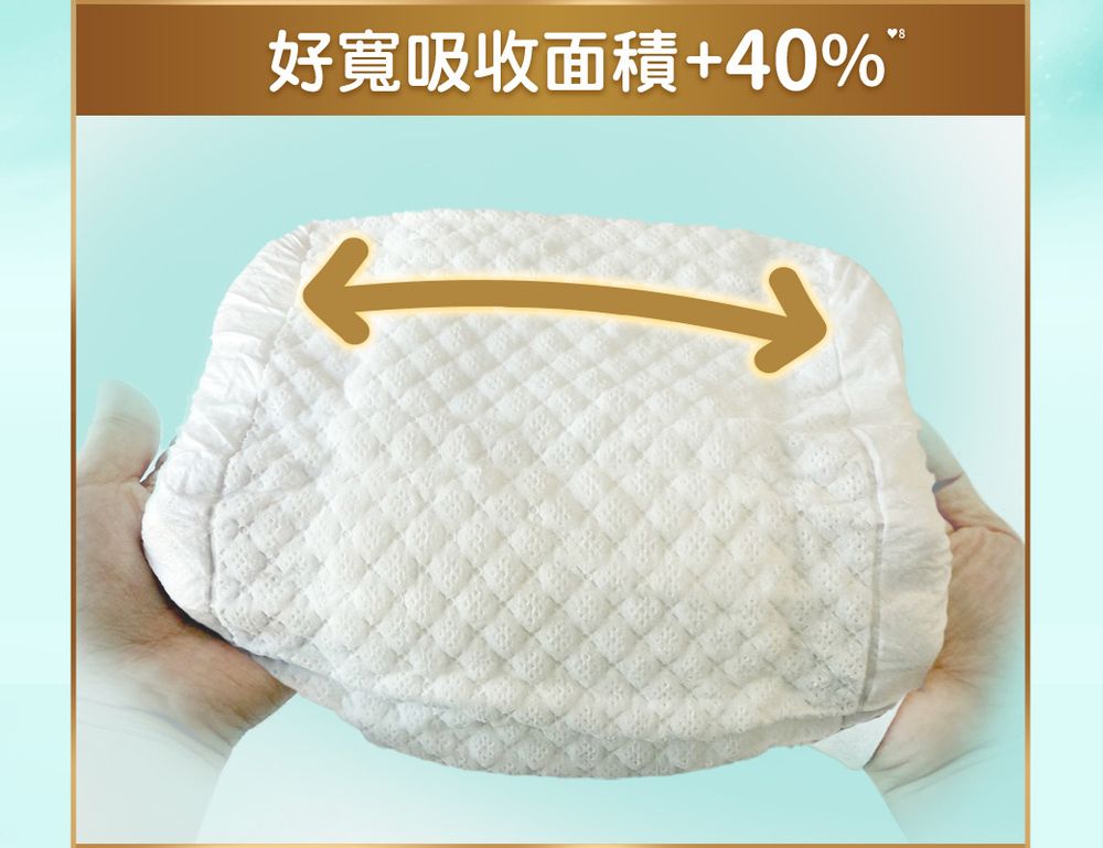 好寬吸收面積+40%