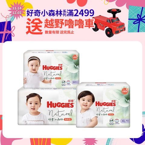 Huggies 好奇 小森林嬰兒紙尿褲/嬰兒尿布 M/L/XL (3包/箱)