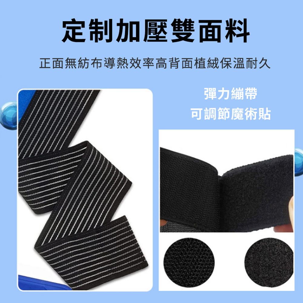 HADER 運動膝蓋關節綁帶冰敷帶 凝膠物理降溫冰袋 可重複使用 熱敷袋(附2個冰袋)
