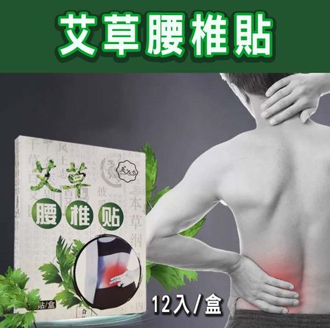 (2盒)艾草腰椎貼 艾草貼布 腰椎痠痛 腰椎貼  肌肉痠痛