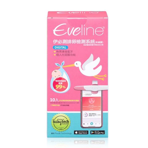 【Eveline伊必測】排卵檢測系統-手機智慧判讀(未滅菌)(10入)