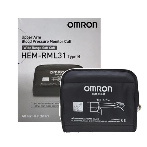 【OMRON 歐姆龍】原廠血壓計壓脈帶-軟式含接頭(M/L 22-42cm HEM-RML31)