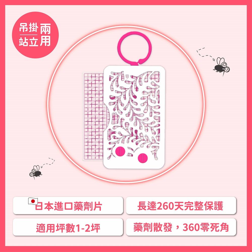  【鱷魚】260天防蚊網片-日本製-防蚊掛片( 可替換式網片、孕婦嬰兒寵物皆適用、防蚊掛片 )