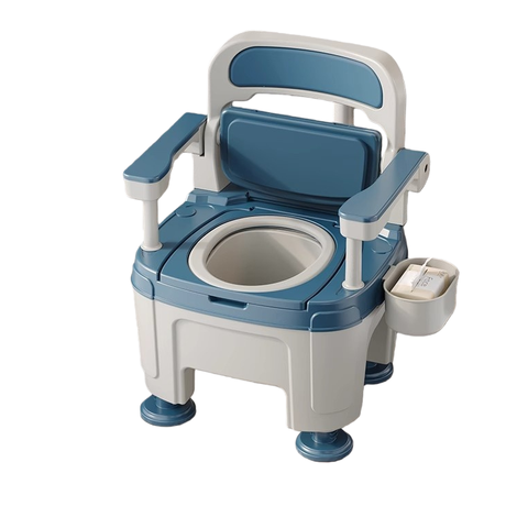 【伊達】成人家用移動馬桶 坐便器 孕婦老人坐便椅 便攜式折疊便盆 室內蹲廁桶