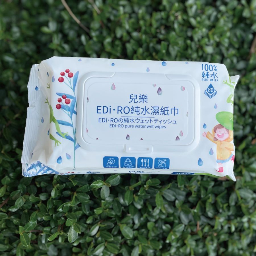  台灣製造-EDI.超純水濕紙巾-80抽