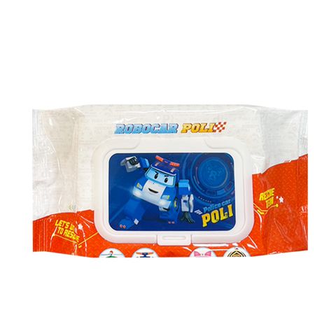 救援小英雄波力 POLI 輕巧包純水濕紙巾 80 抽 X 22 包 (加蓋) 不含添加使用更安心