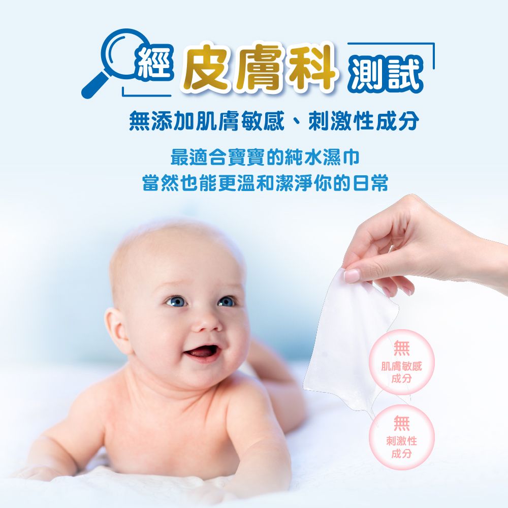 Huggies 好奇   嬰兒加厚型濕巾/濕紙巾 3包x6串/箱 (加厚型-80抽/一般型-100抽)