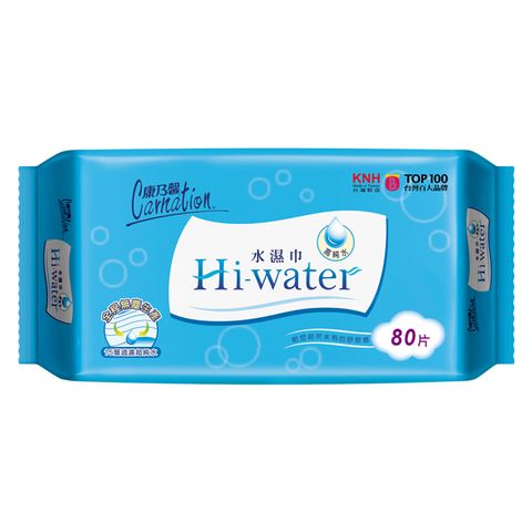 康乃馨 Hi-water水濕巾/濕紙巾(80抽x24包)