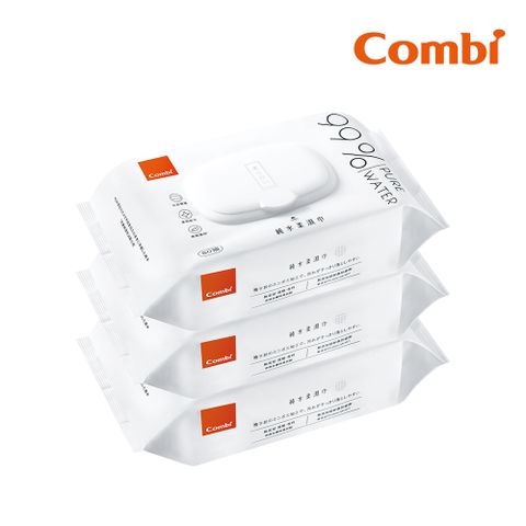 Combi 純水柔濕巾80抽-3入組