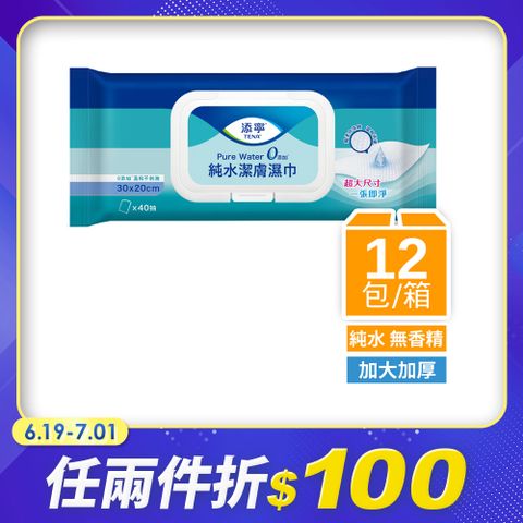 添寧 潔膚濕巾(40抽x12包/箱)