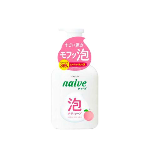 Kracie 葵緹亞 日本 Nave 泡泡沐浴乳(保濕桃葉)500ml