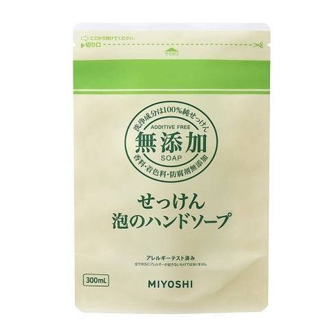 MIYOSHI 無添加 【日本 】泡沫洗手乳 補充包 300ml