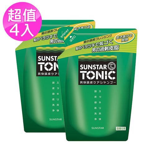 TONIC 爽快頭皮洗髮精 (補充包) 360ml*4入