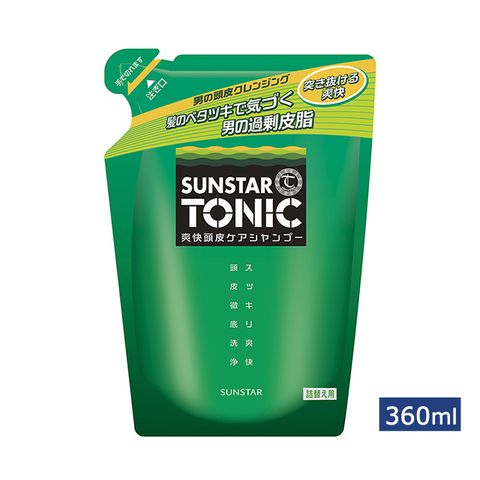 Sunstar 三詩達 TONIC 爽快頭皮洗髮精 (補充包) 360ml