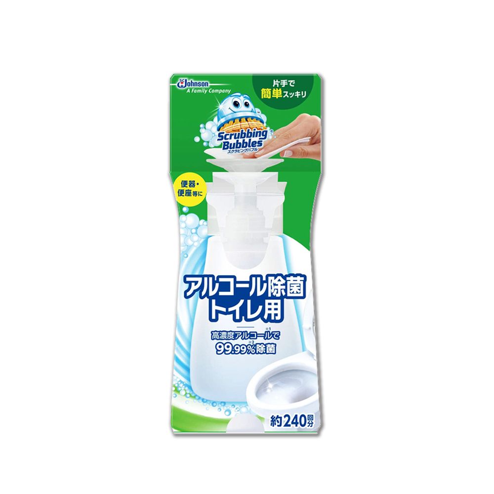 SC Johnson 日本莊臣-浴廁瞬效馬桶座清潔液300ml/瓶(高濃度潔淨清潔劑,馬桶座墊,沖水按鈕,門把,沾濕衛生紙1擦即淨)