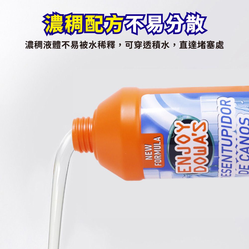  管道疏通清潔劑500ml [2入組] 水管清潔劑 水管疏通劑 強力溶解 廚房水管廁所馬桶堵塞