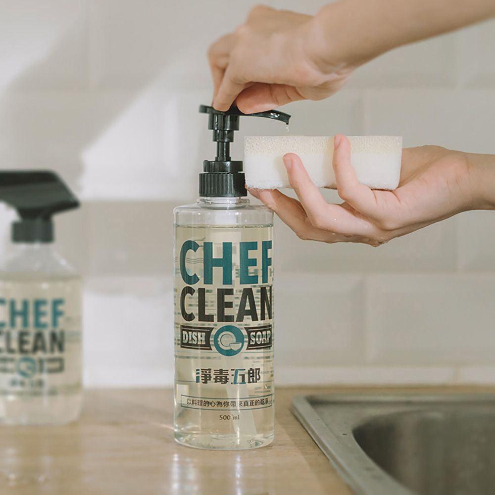 CHEF CLEAN 淨毒五郎 碗盤清潔劑 500ml(洗碗精)