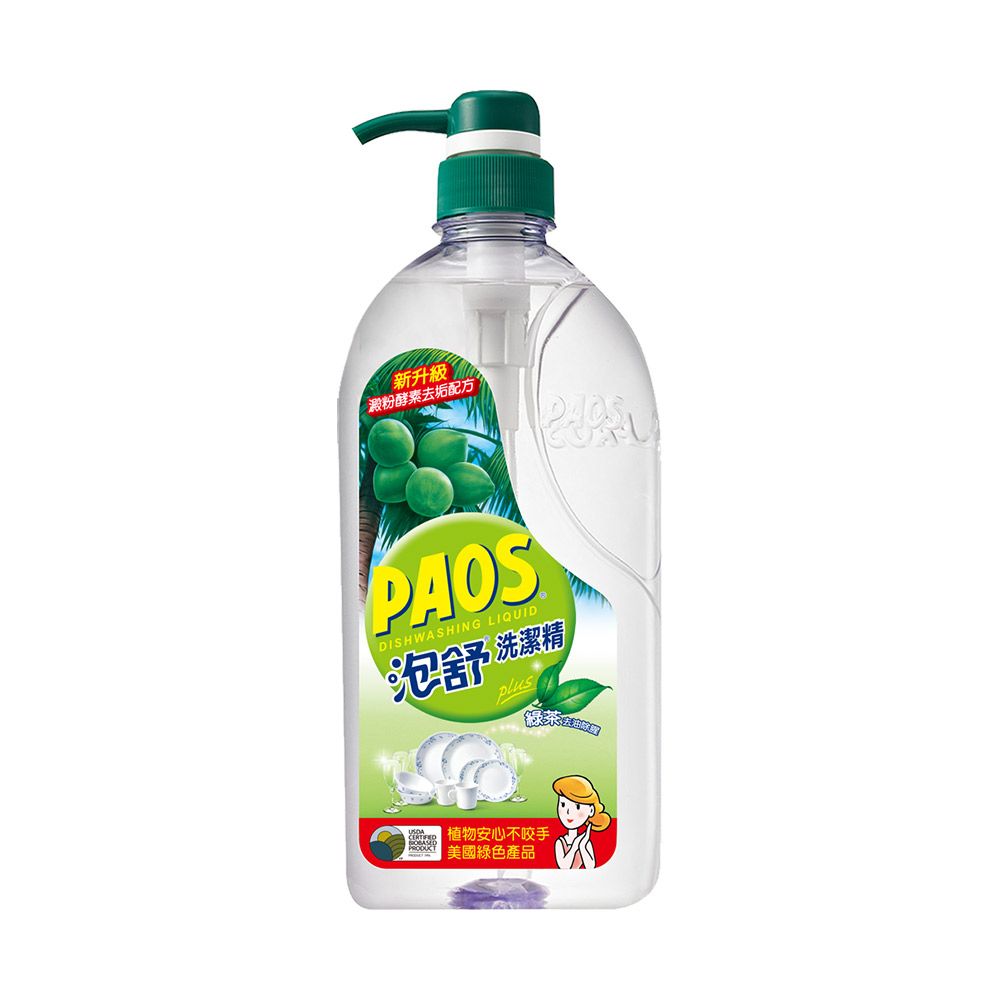 泡舒 泡舒洗潔精1000g*12入/箱購 (綠茶去油除腥/檸檬去味清新 2款任選)
