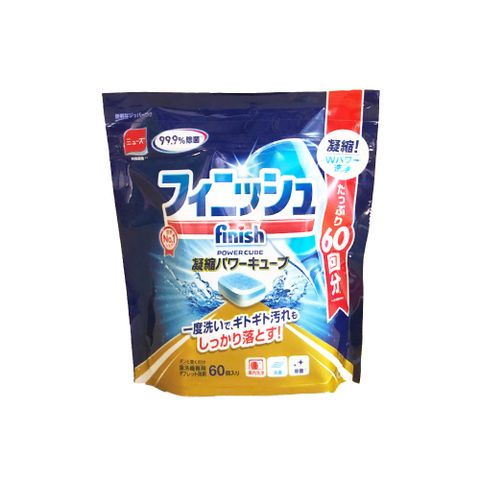 日本 MUSE Finish 洗碗機專用清潔錠60入(日本原裝進口/平輸品/洗碗機清潔錠/小錠/去除異味/一錠搞定)