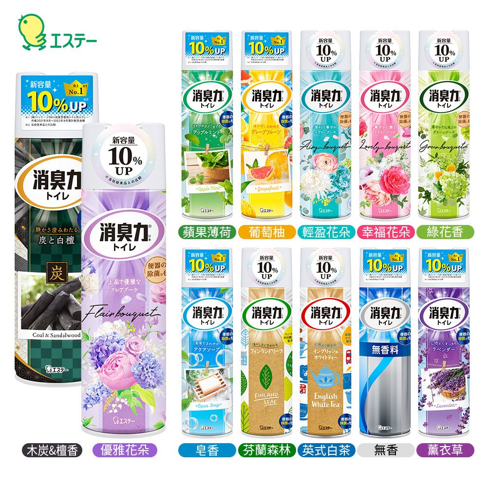 ST 雞仔牌  馬桶瞬間消臭力噴劑 365ml (無香/花香/皂香/果香) 多款任選