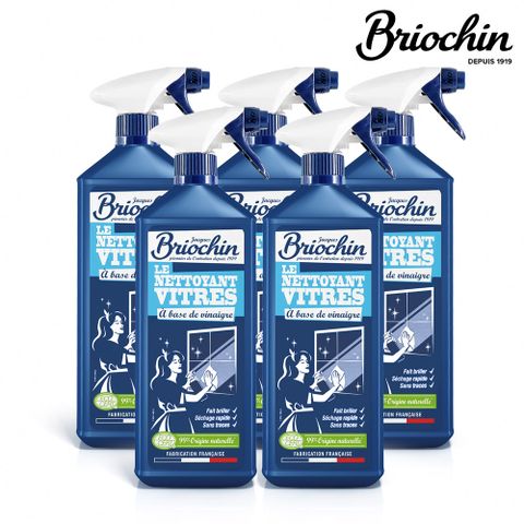 【Jacques Briochin 藍牌碧歐馨】玻璃專業清潔劑 750ml 超值5件組