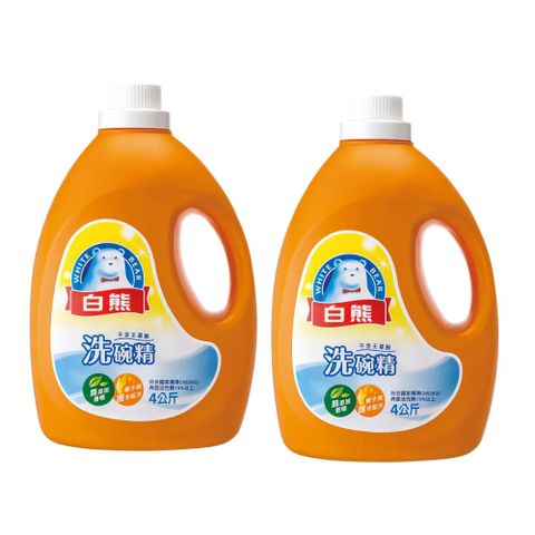白熊 洗碗精4kg x2入
