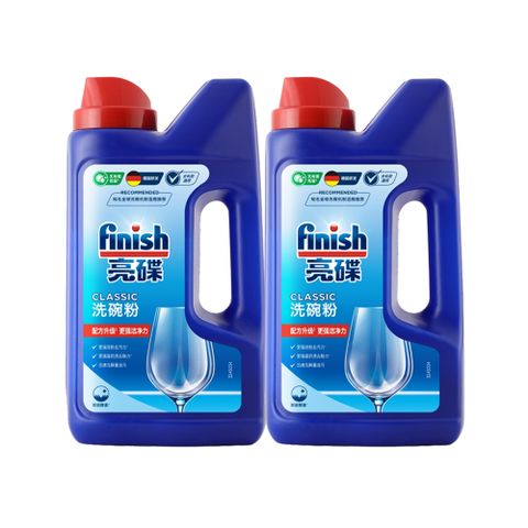 亮碟Finish 強力洗滌粉劑洗碗粉(1kg)*2入組