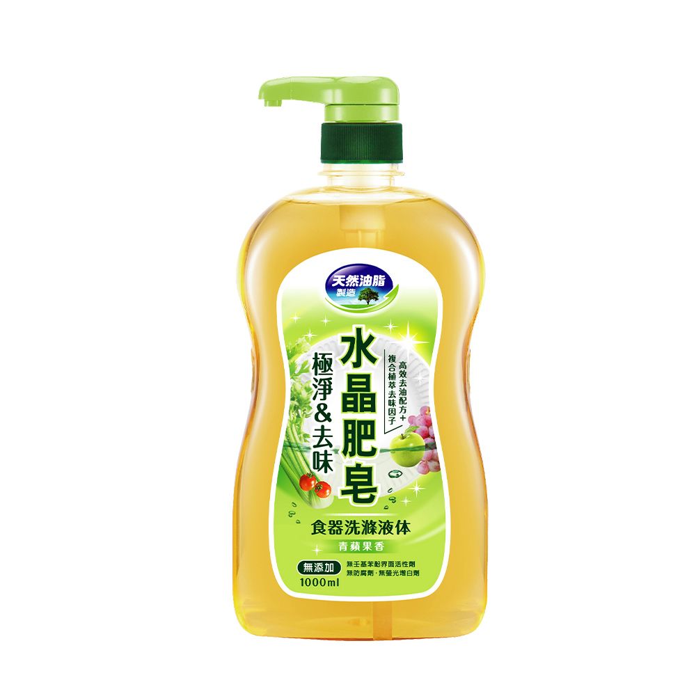 水晶肥皂食器洗滌液体極淨&去味洗碗精1000ml/瓶- PChome 24h購物